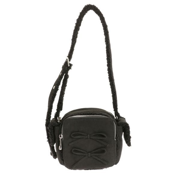 EMODA「フェイクムートンボックスリボンバッグ」|ショルダー・メッセンジャー|