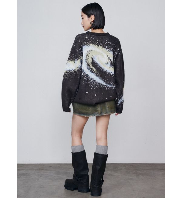 EMODA「レイヤーリップドデニムミニスカート」|スカート|