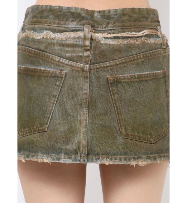 EMODA「レイヤーリップドデニムミニスカート」|スカート|