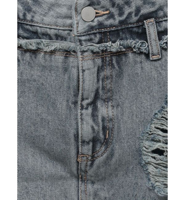 EMODA「レイヤーリップドデニムミニスカート」|スカート|