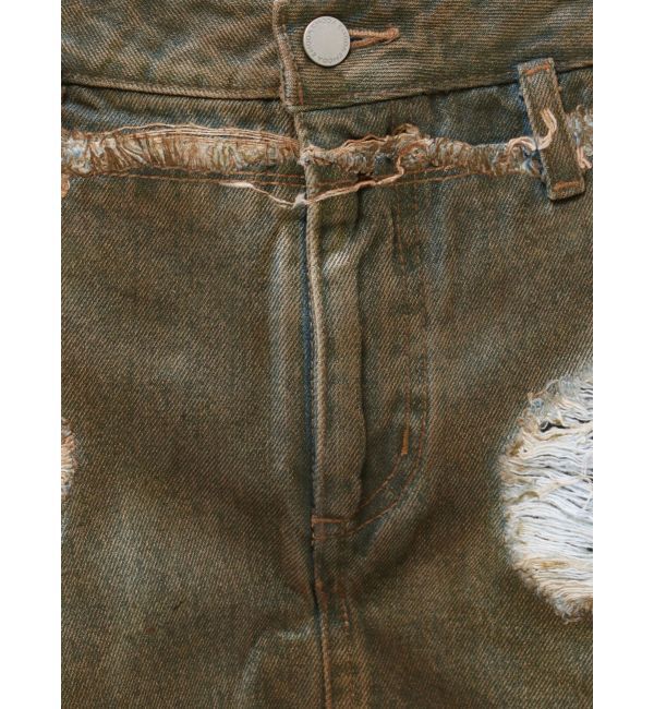 EMODA「レイヤーリップドデニムミニスカート」|スカート|