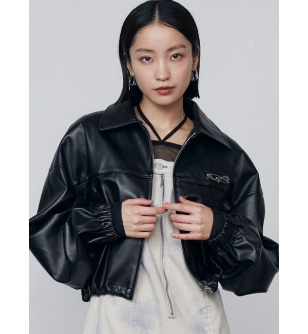 EMODA「スペイシーマークショートブルゾン」|ブルゾン・スタジャン|