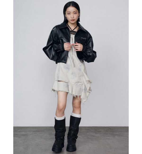 EMODA「スペイシーマークショートブルゾン」|ブルゾン・スタジャン|