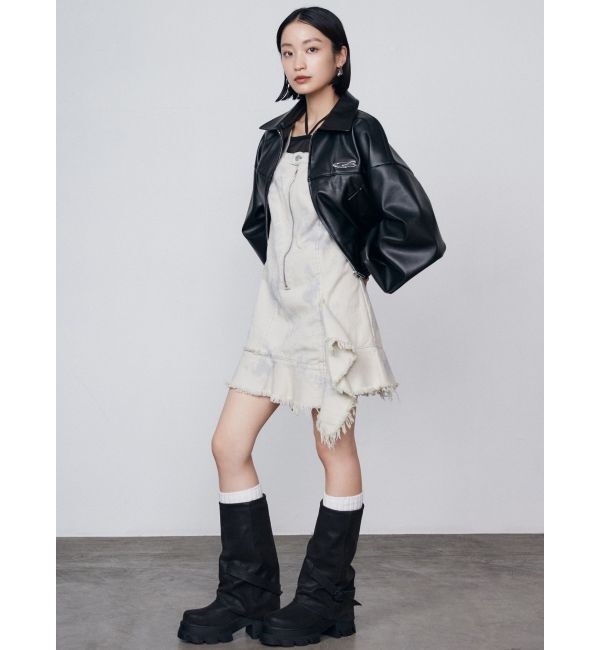 EMODA「スペイシーマークショートブルゾン」|ブルゾン・スタジャン|