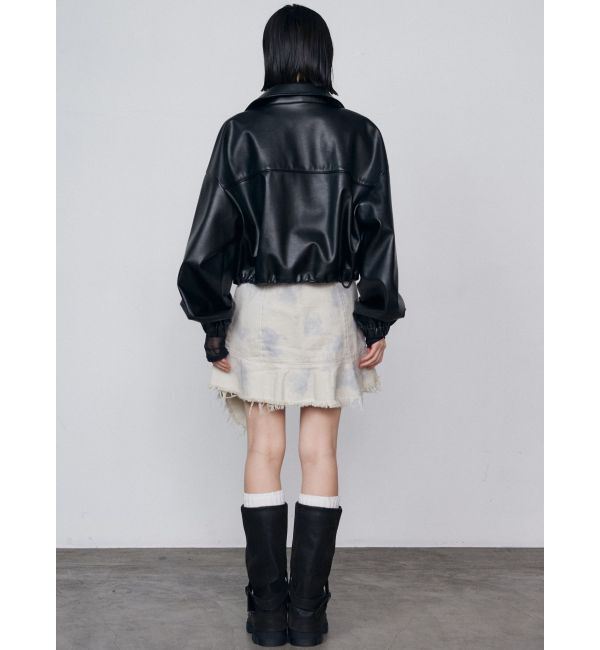 EMODA「スペイシーマークショートブルゾン」|ブルゾン・スタジャン|