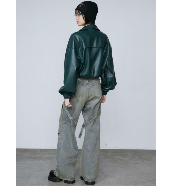 EMODA「スペイシーマークショートブルゾン」|ブルゾン・スタジャン|