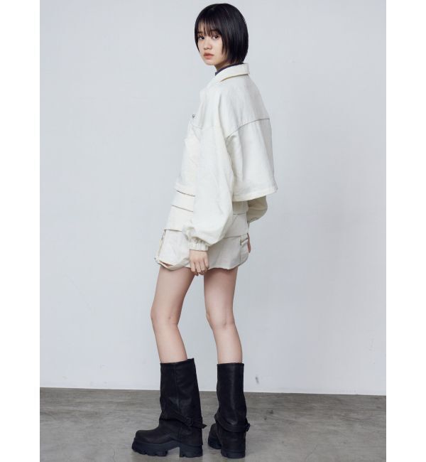 EMODA「スペイシーマークショートブルゾン」|ブルゾン・スタジャン|