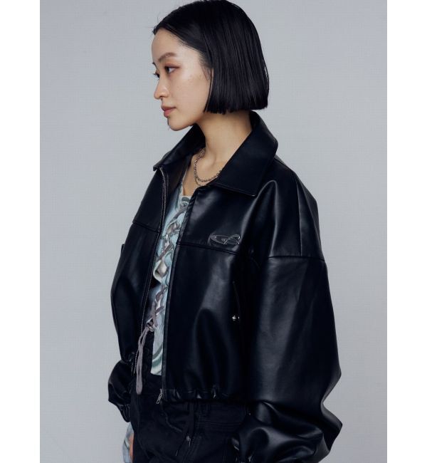 EMODA「スペイシーマークショートブルゾン」|ブルゾン・スタジャン|