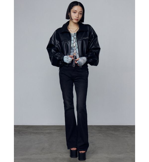 EMODA「スペイシーマークショートブルゾン」|ブルゾン・スタジャン|