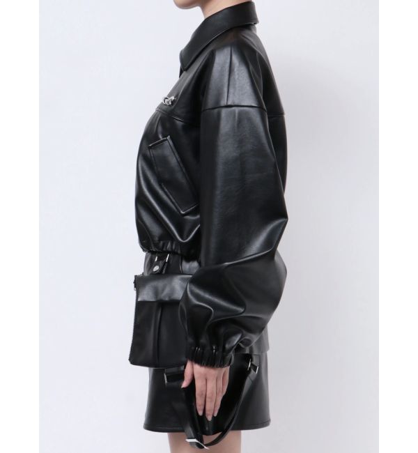 EMODA「スペイシーマークショートブルゾン」|ブルゾン・スタジャン|