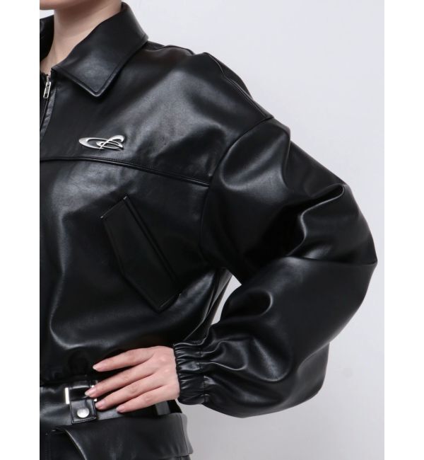 EMODA「スペイシーマークショートブルゾン」|ブルゾン・スタジャン|