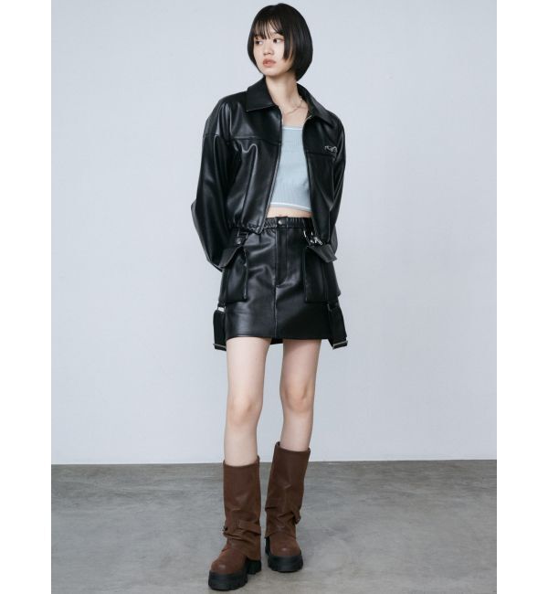 EMODA「スペイシーマークショートブルゾン」|ブルゾン・スタジャン|