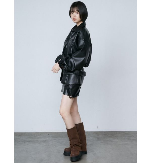 EMODA「スペイシーマークショートブルゾン」|ブルゾン・スタジャン|