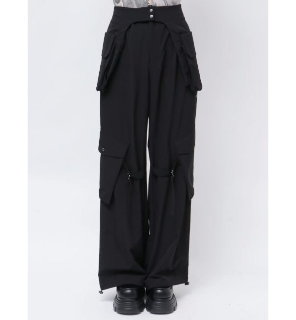 EMODA「レイヤーベルトナイロンフレアパンツ」|その他|