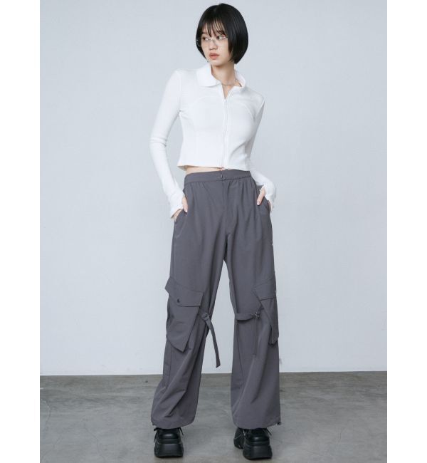EMODA「レイヤーベルトナイロンフレアパンツ」|その他|