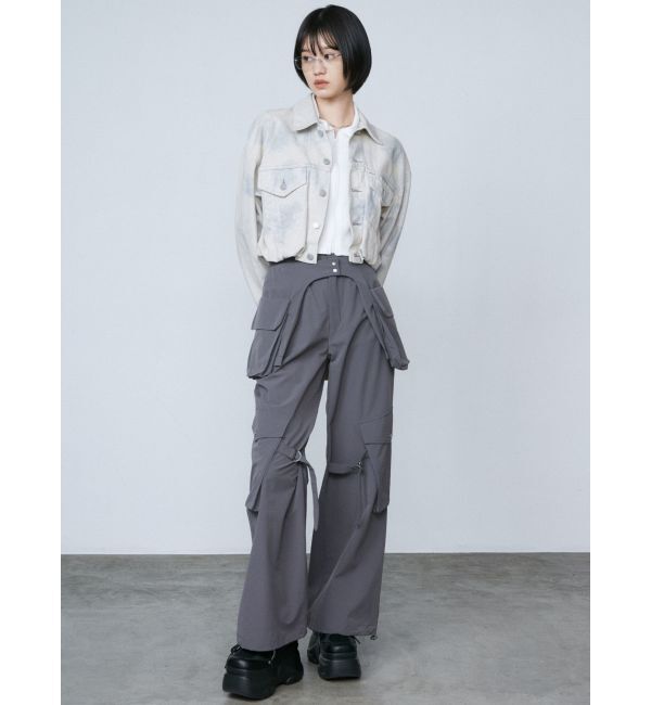 EMODA「レイヤーベルトナイロンフレアパンツ」|その他|