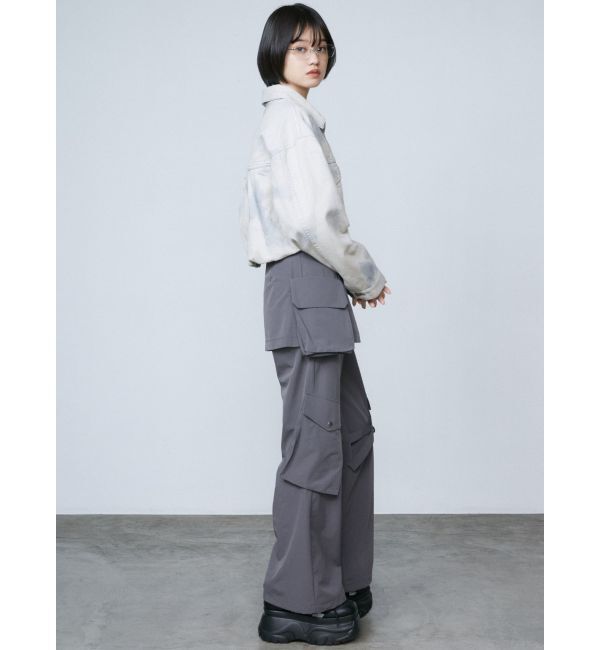 EMODA「レイヤーベルトナイロンフレアパンツ」|その他|