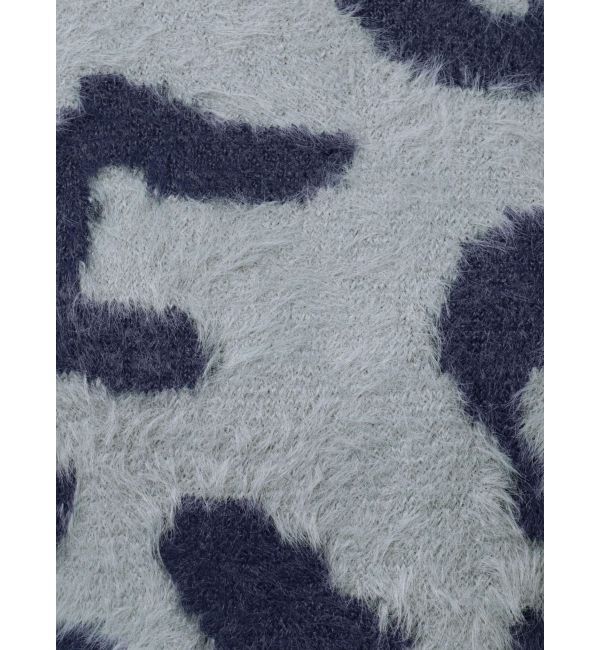 EMODA「レオパードシャギールーズニット」|ニット・セーター|グレー