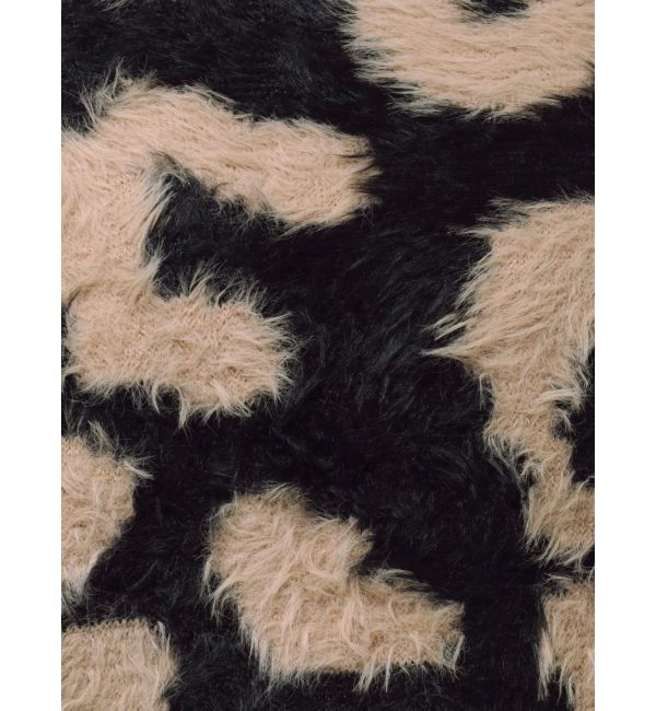 EMODA「レオパードシャギールーズニット」|ニット・セーター|ブラック