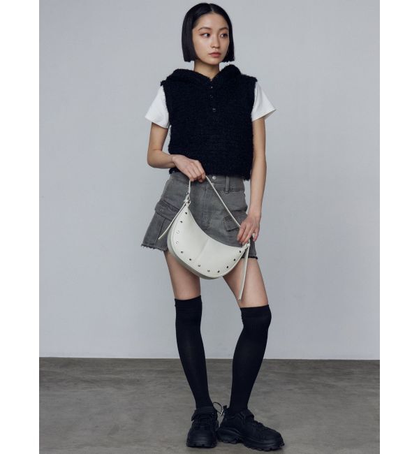 EMODA「スタッズショルダーチャームバッグ」|ハンドバッグ|