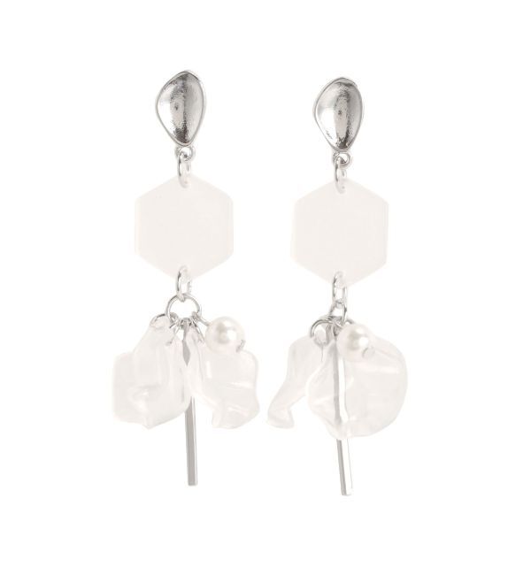 MERCURYDUO「フロストフラワーモチーフピアス」|ピアス|