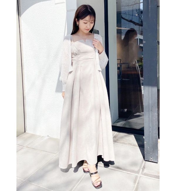 MERCURYDUO「透かし編みラメ混ボレロカーディガン」|カーディガン|