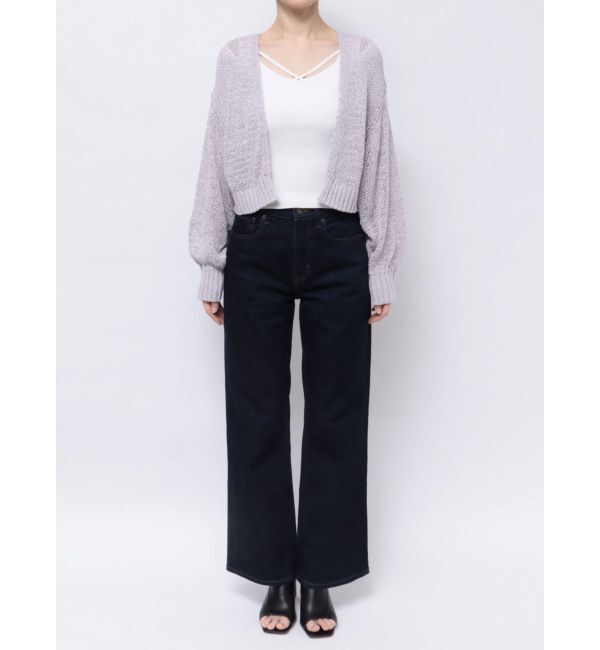 MERCURYDUO「透かし編みラメ混ボレロカーディガン」|カーディガン|