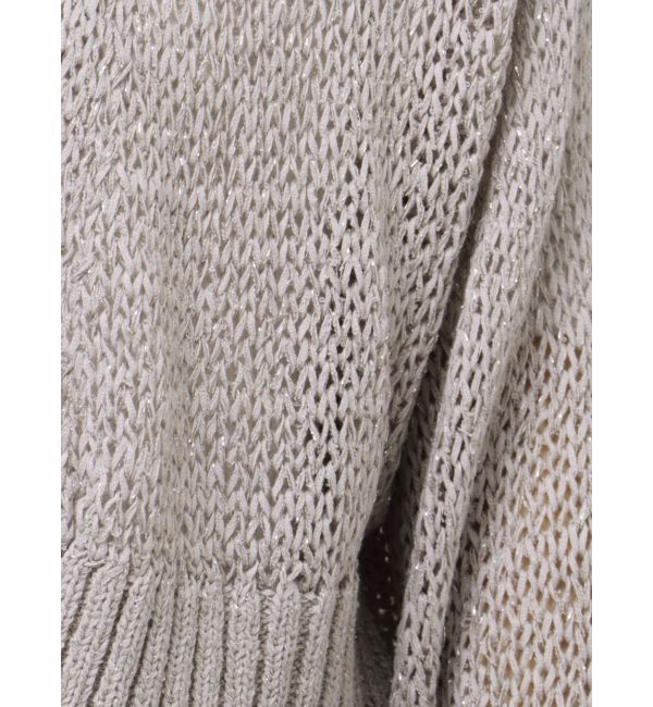 MERCURYDUO「透かし編みラメ混ボレロカーディガン」|カーディガン|