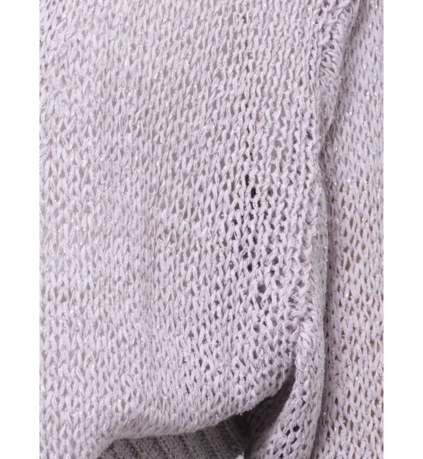 MERCURYDUO「透かし編みラメ混ボレロカーディガン」|カーディガン|