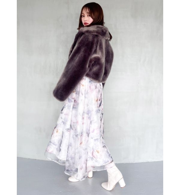 MERCURYDUO「フェイクレザーデザインヒールストレッチショートブーツ」|ショートブーツ|