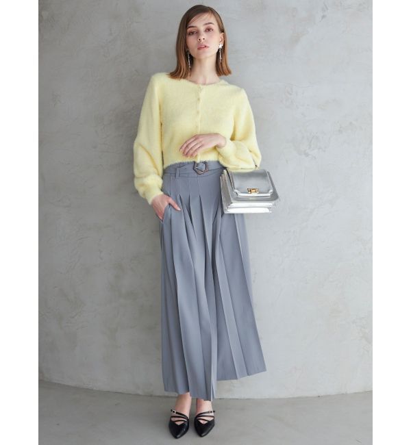 MERCURYDUO「ハイウエストプリーツワイドパンツ」|その他|