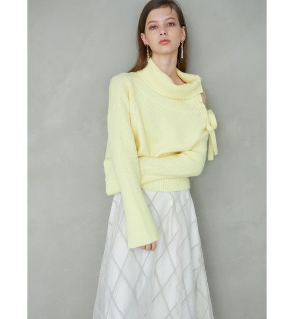 MERCURYDUO「2WAYアシメカラーニット」|ニット・セーター|