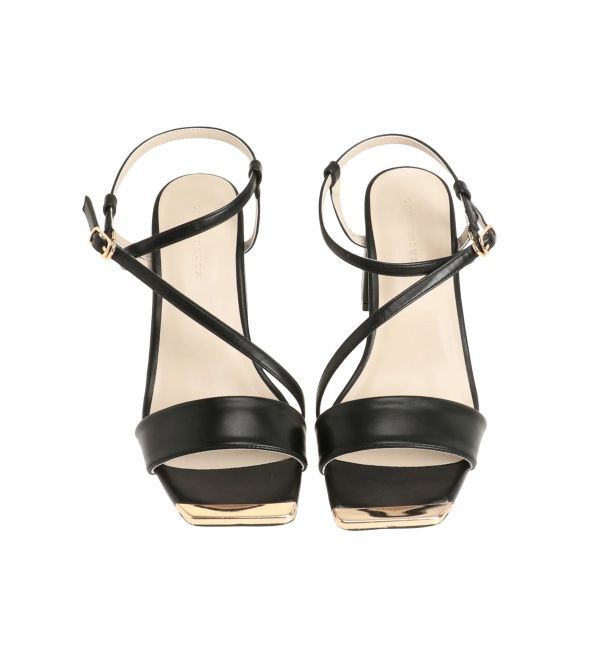 MERCURYDUO「メタルパーツストラップサンダル」|サンダル|