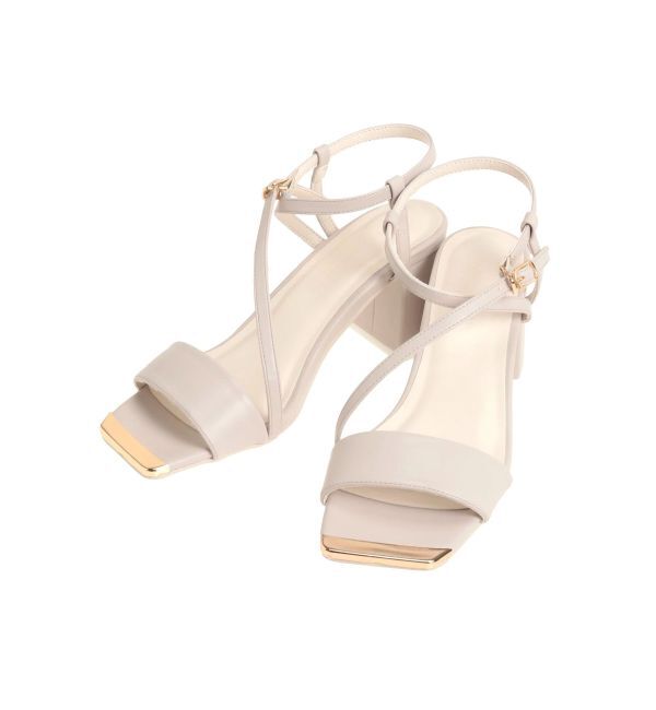 MERCURYDUO「メタルパーツストラップサンダル」|サンダル|