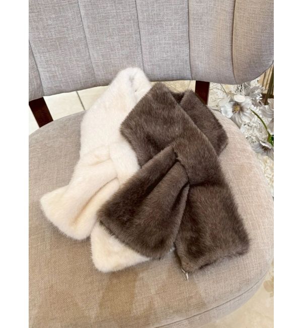 MERCURYDUO「フェイクファーティペット」|マフラー|