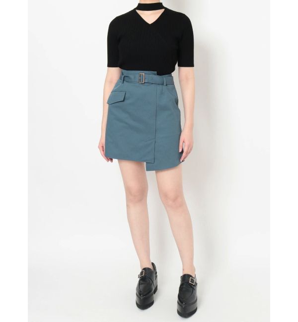 MURUA「アシメラップミニスカート」|スカート|