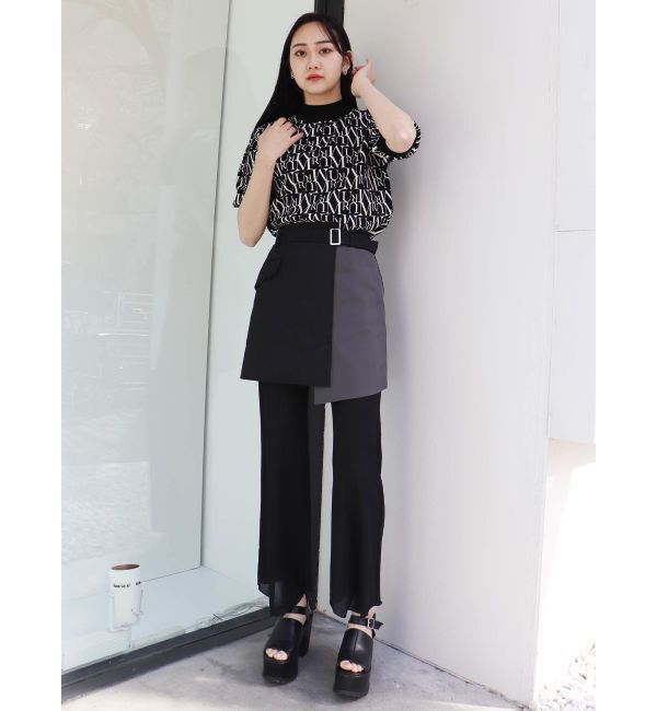 MURUA「アシメラップミニスカート」|スカート|