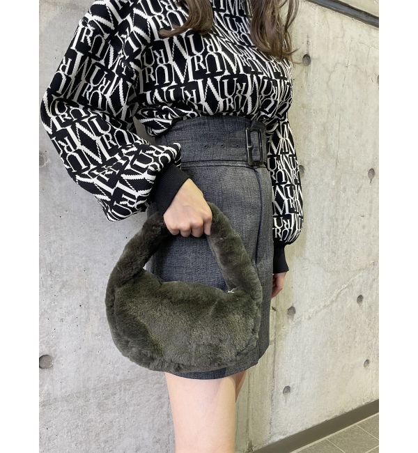 MURUA「フェイクファーミニバッグ」|ハンドバッグ|