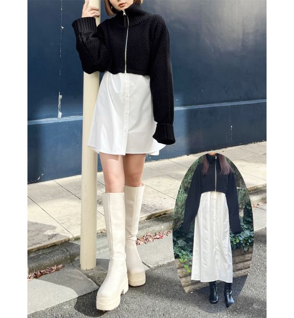 MURUA「マルチウェイニットSETワンピース【WEB限定】」|ワンピース|ホワイト