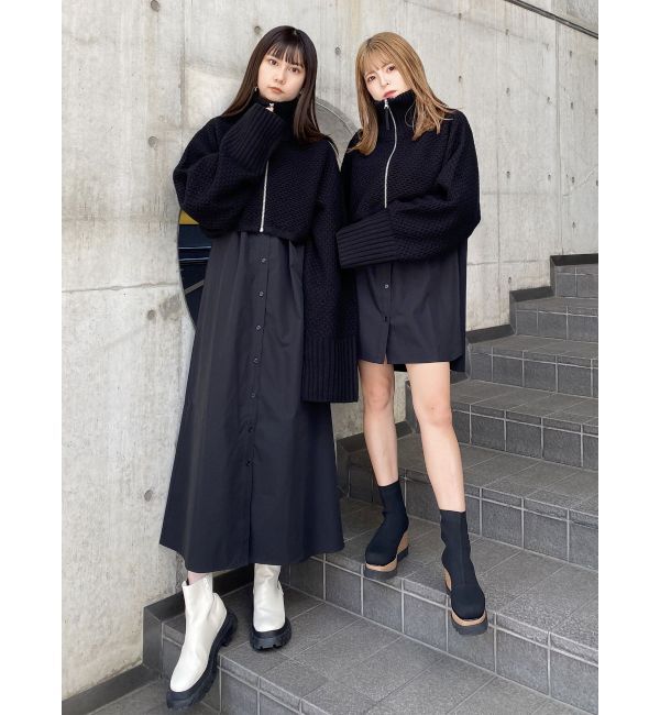 MURUA「マルチウェイニットSETワンピース【WEB限定】」|ワンピース|