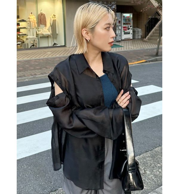 MURUA「2WAYシアーシャツ」|シャツ・ブラウス|