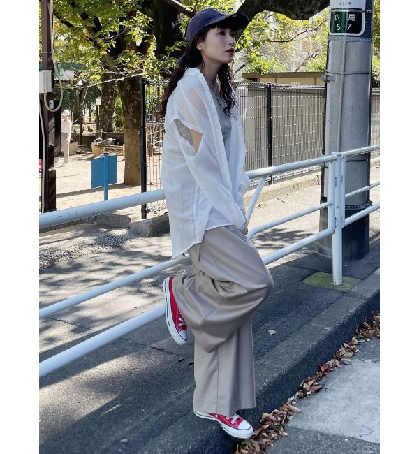 MURUA「2WAYシアーシャツ」|シャツ・ブラウス|