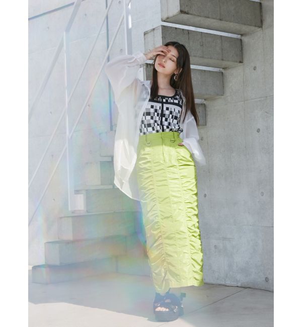 MURUA「シアーシャイニーボリュームスリーブシャツ」|シャツ・ブラウス|