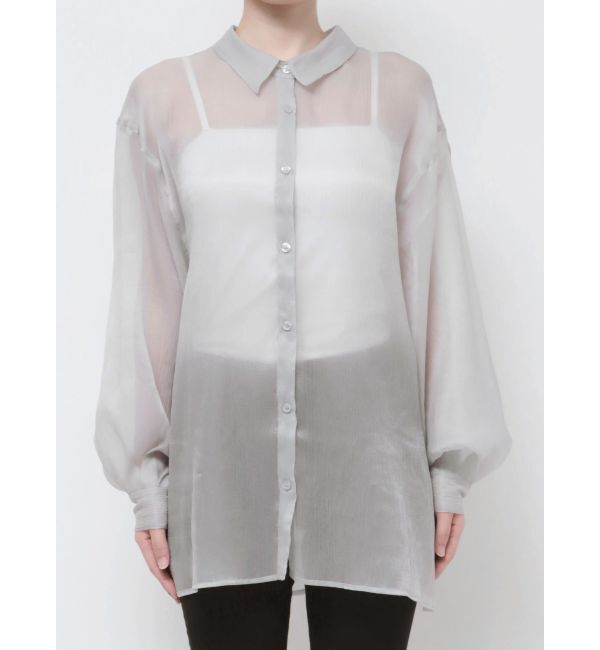 MURUA「シアーシャイニーボリュームスリーブシャツ」|シャツ・ブラウス|