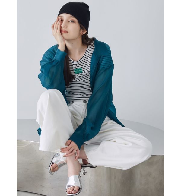 MURUA「シアーシャイニーボリュームスリーブシャツ」|シャツ・ブラウス|