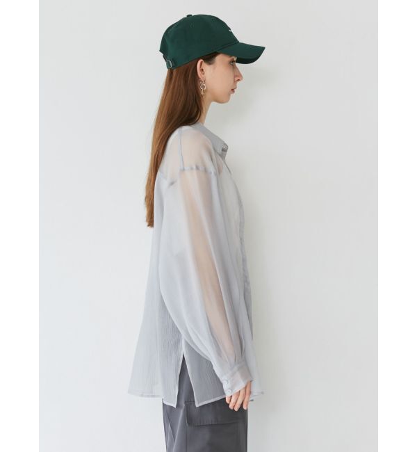 MURUA「シアーシャイニーボリュームスリーブシャツ」|シャツ・ブラウス|