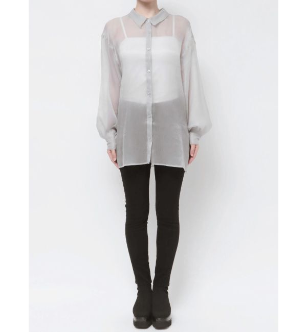 MURUA「シアーシャイニーボリュームスリーブシャツ」|シャツ・ブラウス|