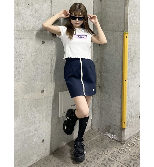 MURUA「フロントジップミニスカート」|スカート|