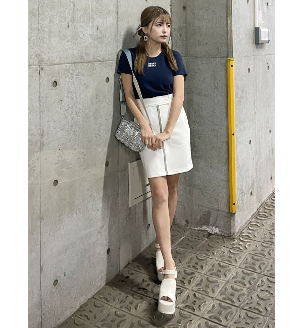 MURUA「フロントジップミニスカート」|スカート|