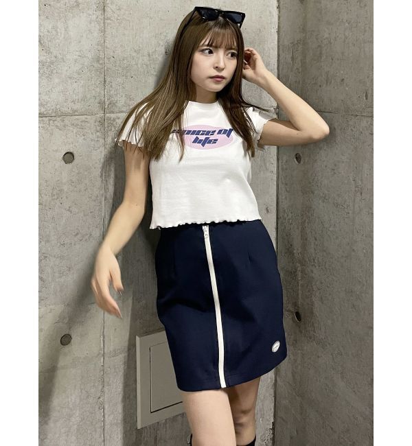 MURUA「フロントジップミニスカート」|スカート|